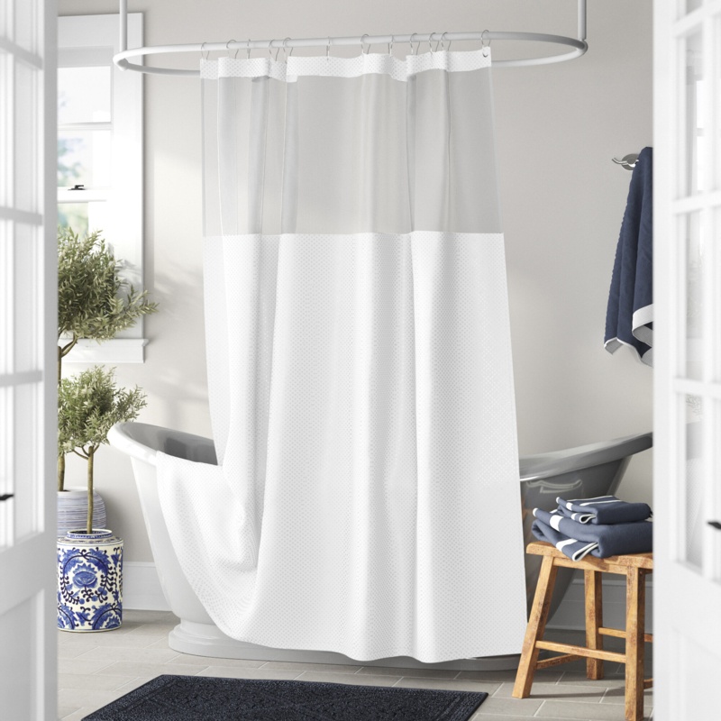 Docia Shower Curtain with Liner Included