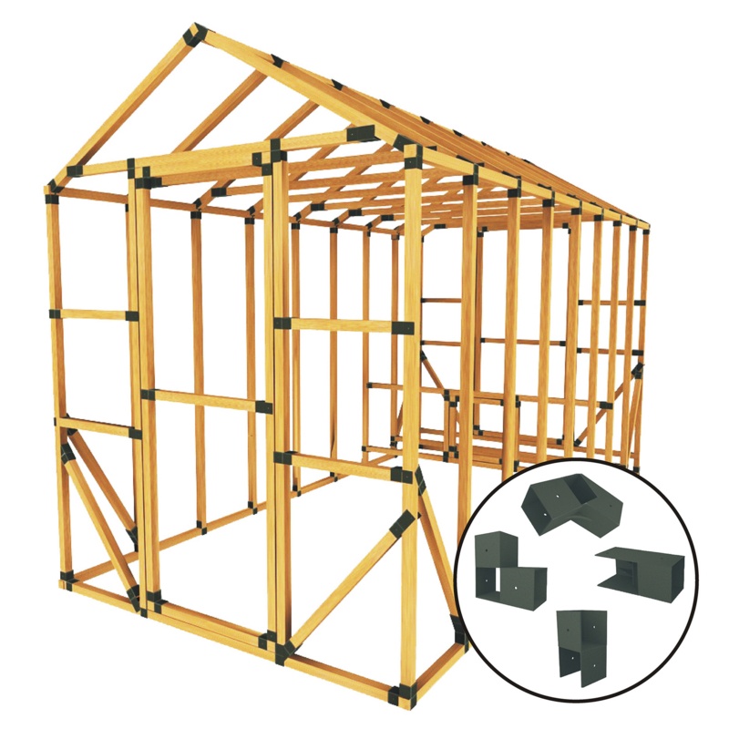 E-Z Frame Chicken Coop And Run Kits 68 Square Feet Chicken Coop with Chicken Run