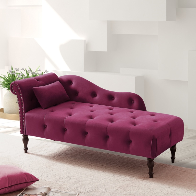 Feo Tufted One Arm Left-Arm Chaise Lounge