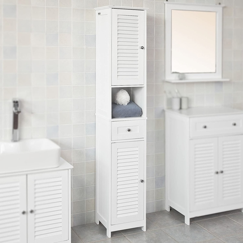 Husik 12.60" W x 66.3" H x 11.81" D Linen Cabinet