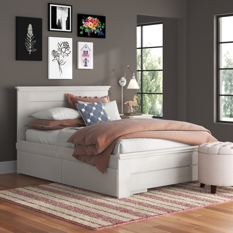 Irma Solid Wood Platform Storage Bed