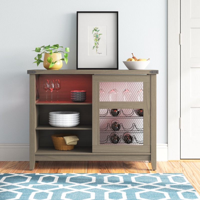Irving Place 42" Wide Sideboard Coffee Bar with LED lights