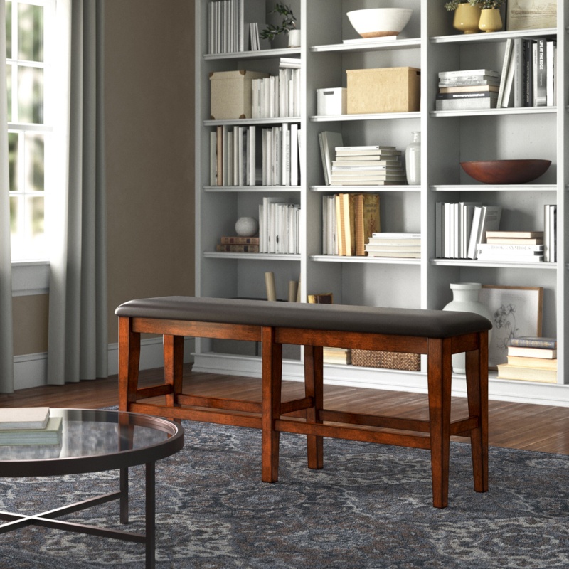 Jamelia Faux Leather Upholstered Bench