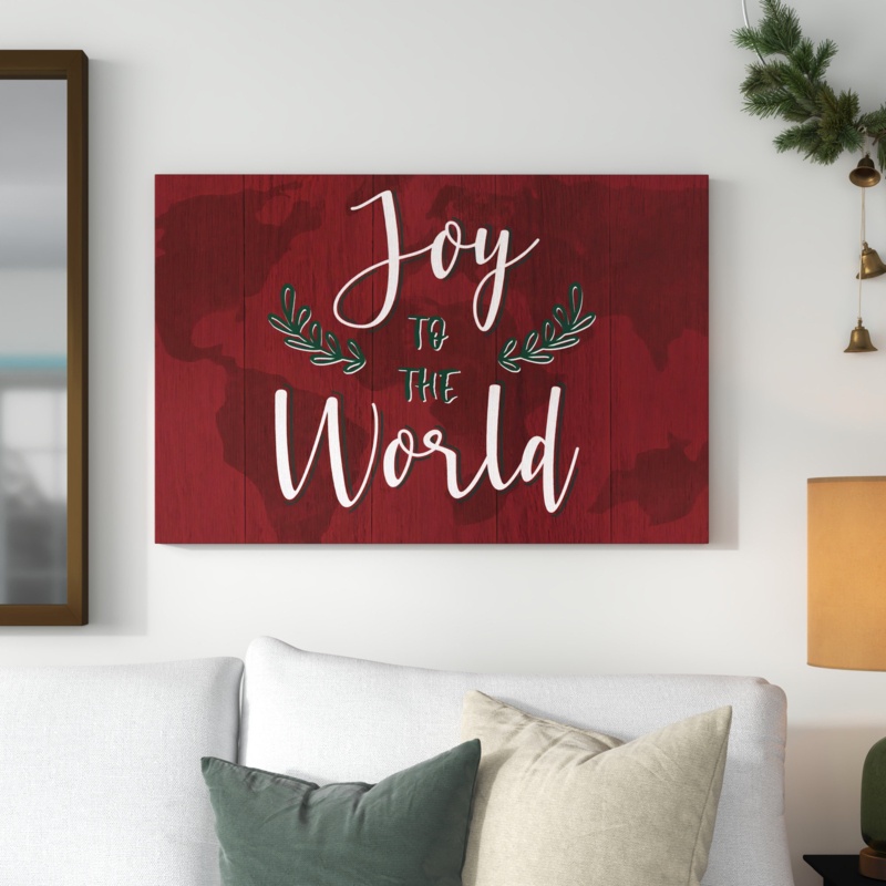 Joy To The World Premium Gallery Wrapped Canvas - Ready To Hang