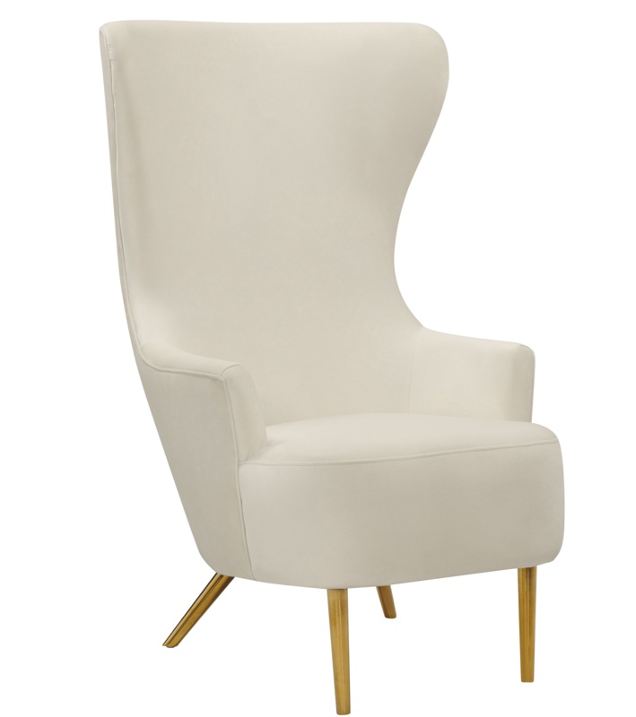 Julia Velvet Wingback Chair
