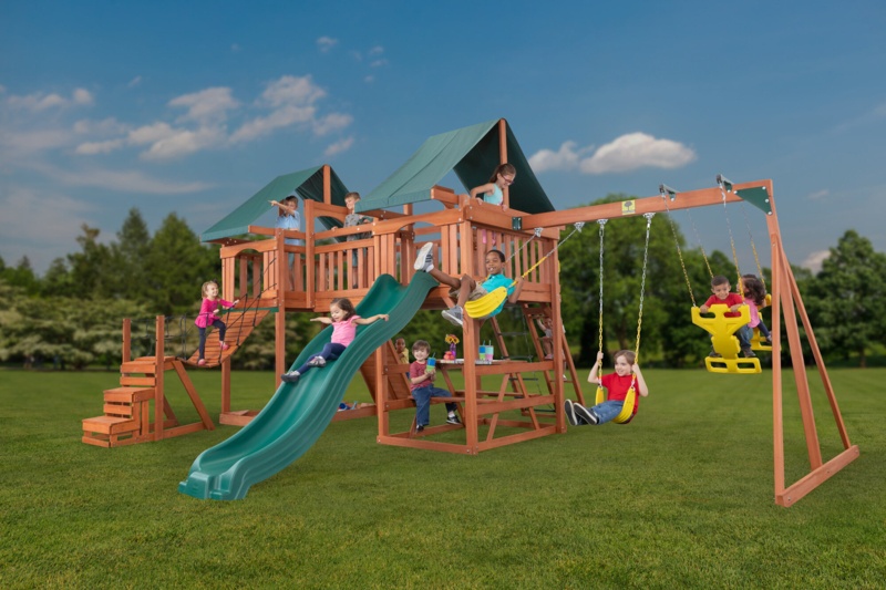 Jungle Fun Complete Cedar Swing Set
