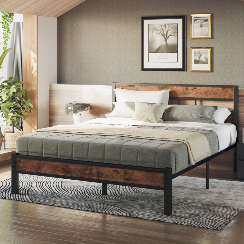 Keeara Metal Platform Bed