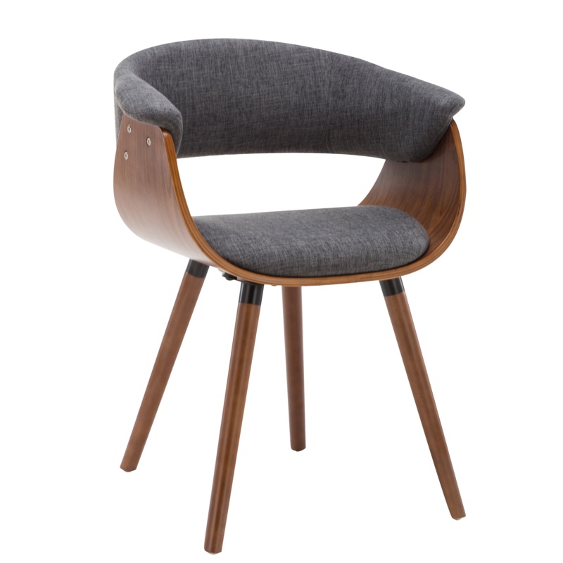 Keown Fabric Solid Back Arm Chair