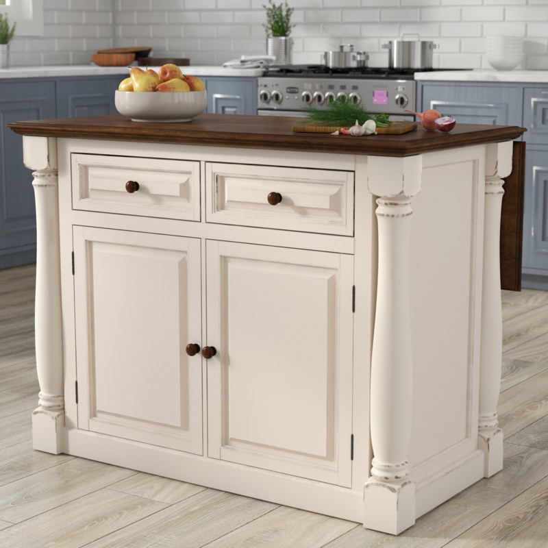 Larchwood Wood Kitchen Island
