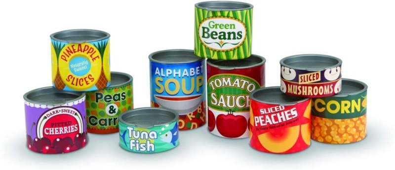 Let's Play House! Grocery Cans Play Food set
