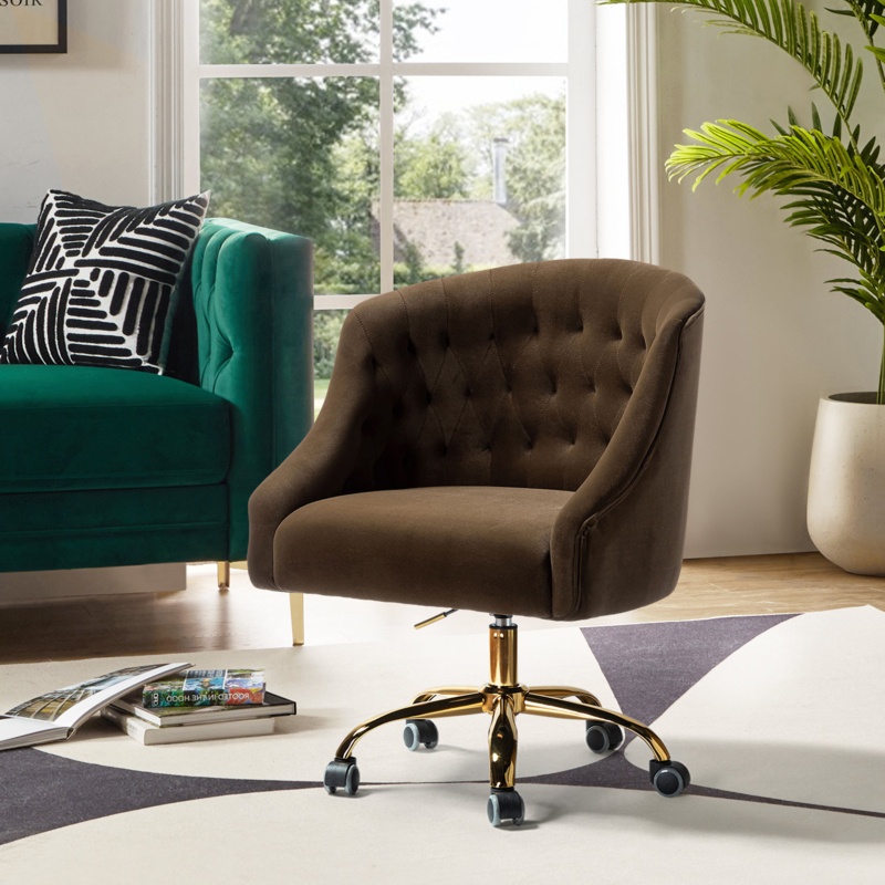 Louise Velvet Hand-Curated Task Chair