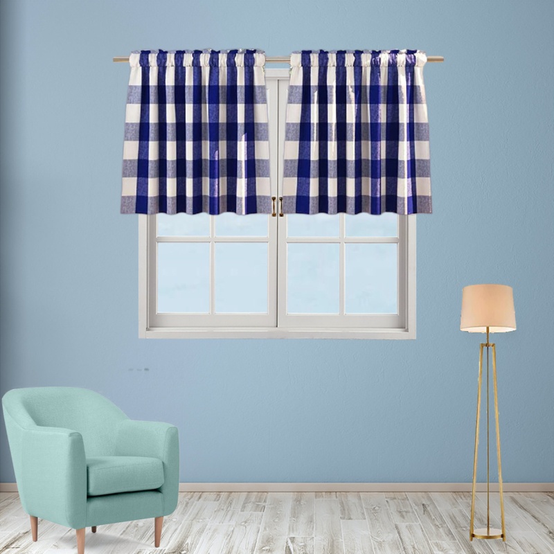 Miska Cotton Blend Semi-Sheer Curtain Pair