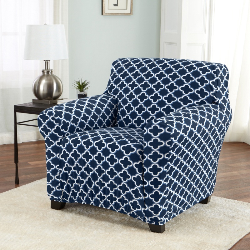 Moller Printed Box Cushion Armchair Slipcover