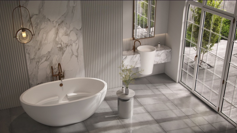 Newport 72" x 40" Freestanding Soaking Acrylic Bathtub