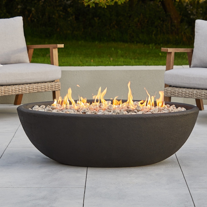 Riverside Oval Propane Fire Bowl by Real Flame