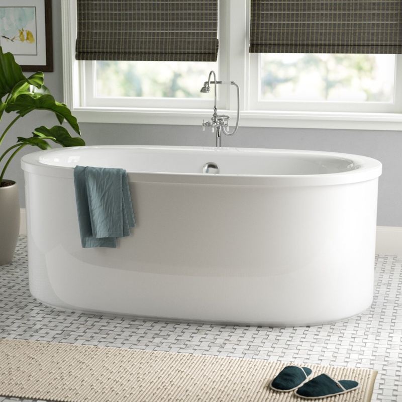 Sunstruck® 65.5" L x 36" W Free standing Soaking Bathtub