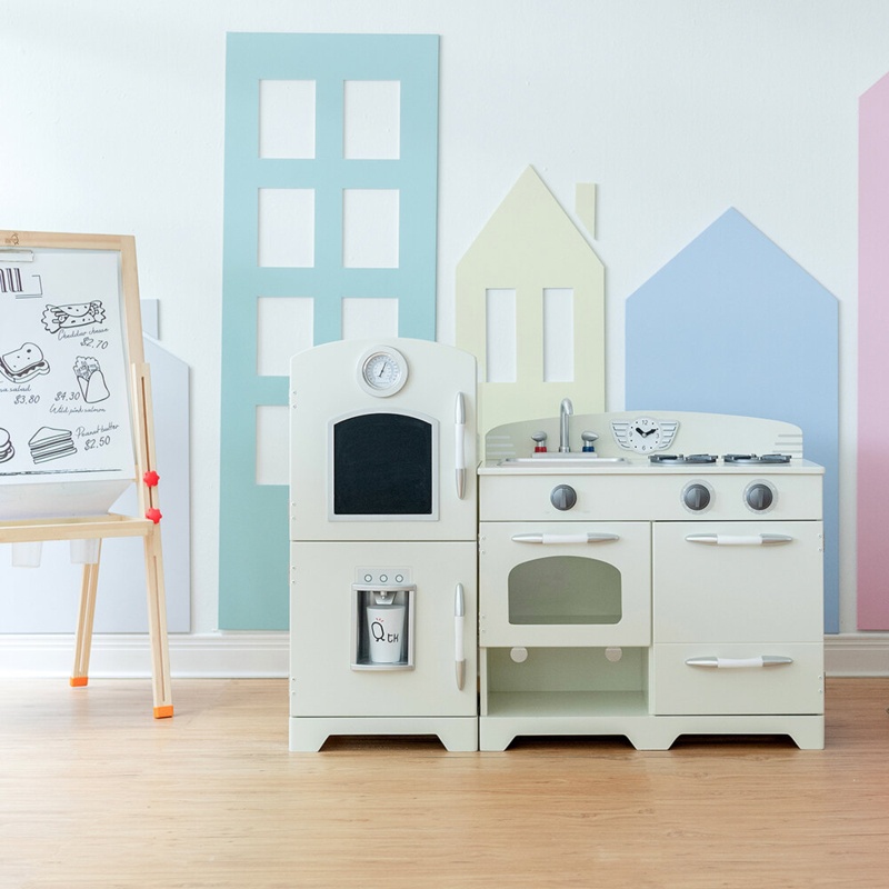 Teamson Kids Little Chef Fairfield Wooden Play Kitchen, White