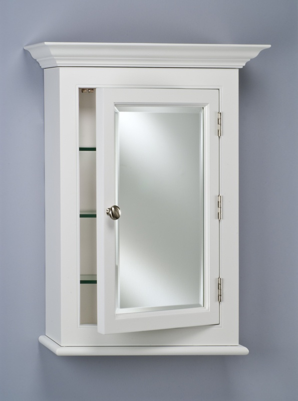 Tilstone W H Surface Framed Medicine Cabinet with Mirror and 3 Adjustable Shelves