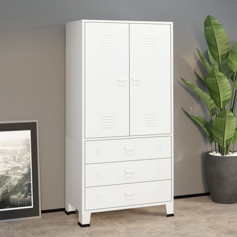 Wardrobe Armoire Clothes Storage Organizer Bedroom Closet Rack Metal