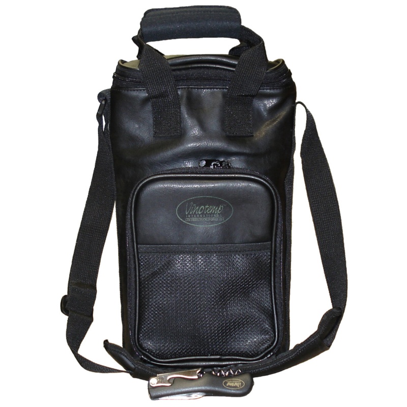 Wine Carrier Bag in Faux Leather