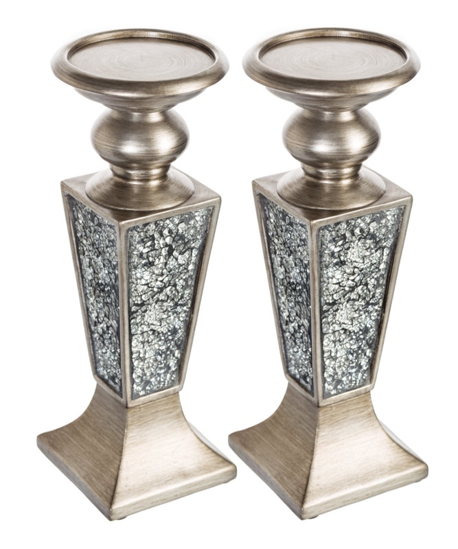 10.75'' H Concrete / Cement Tabletop Candlestick