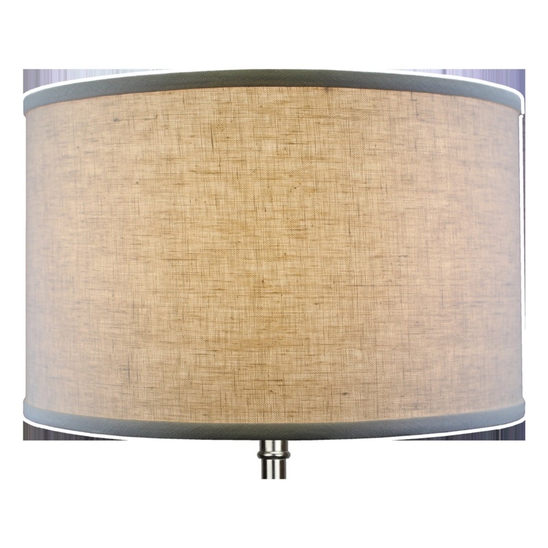 10" H x 16" W Linen Drum Lamp Shade ( Spider )