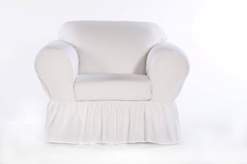 100% Cotton Box Cushion Armchair Slipcover