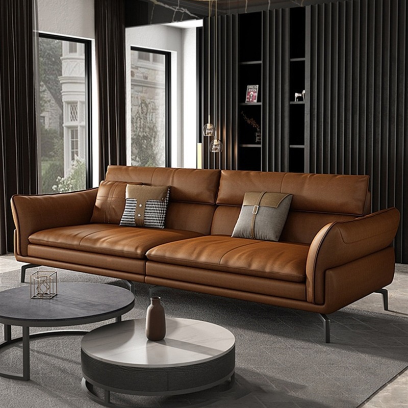 110.24'' Leather Sofa