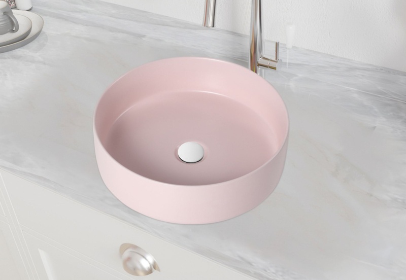 15.9'' Ceramic Single Vanity Top with Sink Faucet Holes