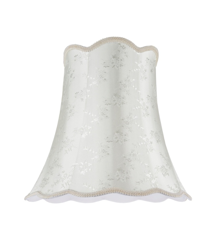 15'' H Jacquard Textured Fabric Bell Lamp Shade