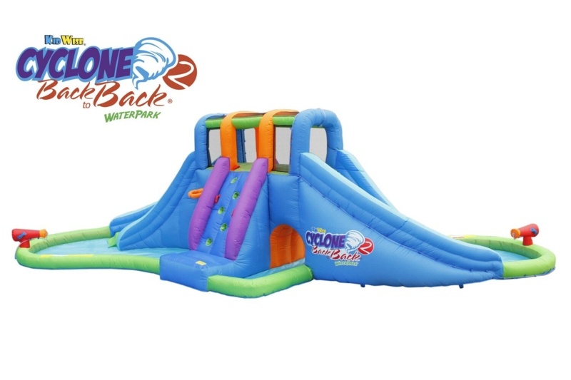 16.1' x 27.9' Inflatable Water Slide with Air Blower