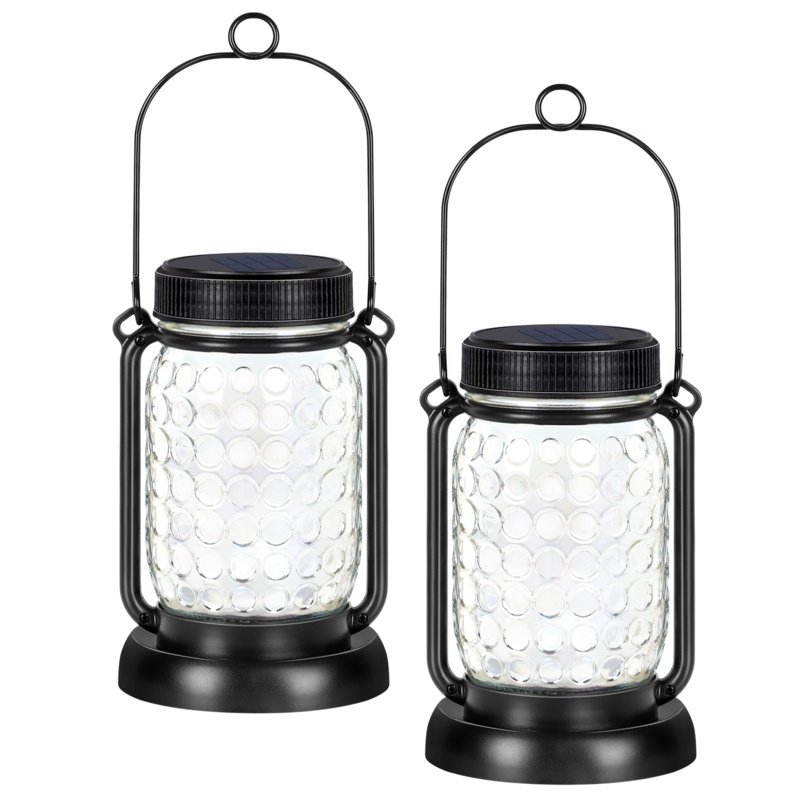 18.89'' Solar Powered Integrated LED Color Changing Outdoor Lantern