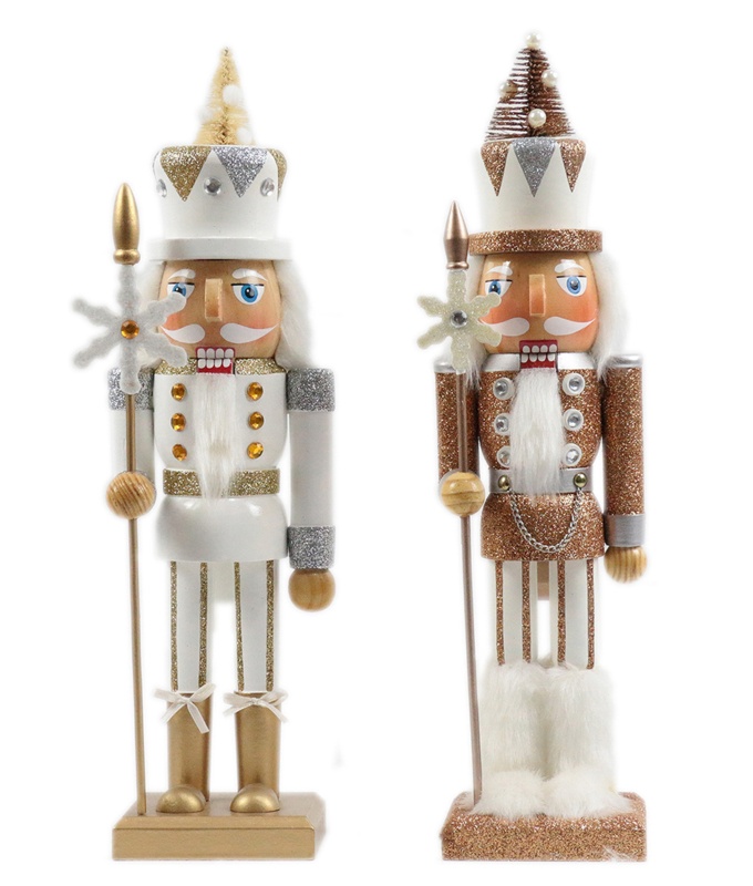 2 Piece Snowflake Soldier Nutcracke Set