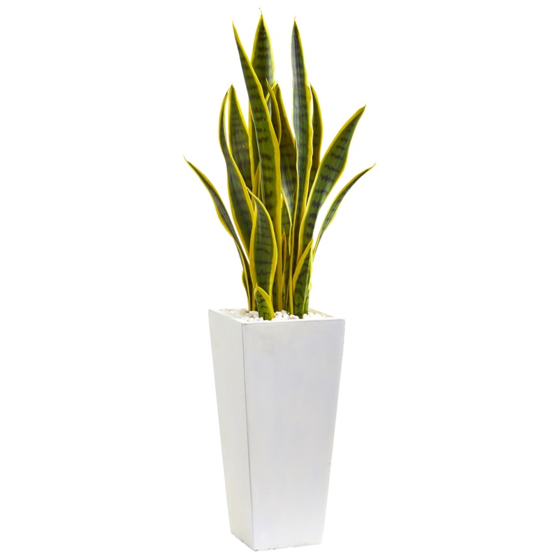 20.5" Artificial Snake Plant in Planter