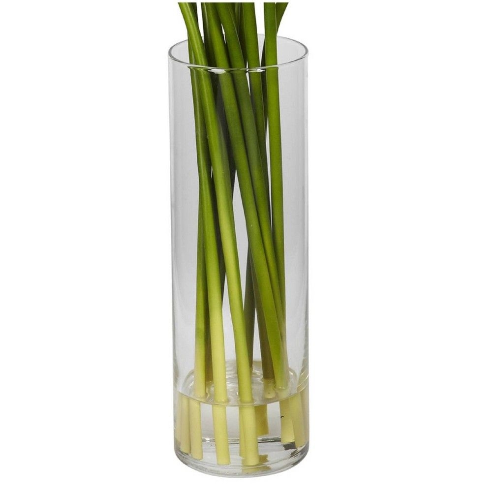20" x 15" Artificial Calla Lily Flower Plant Arrangement in Vase - Nearly Natural