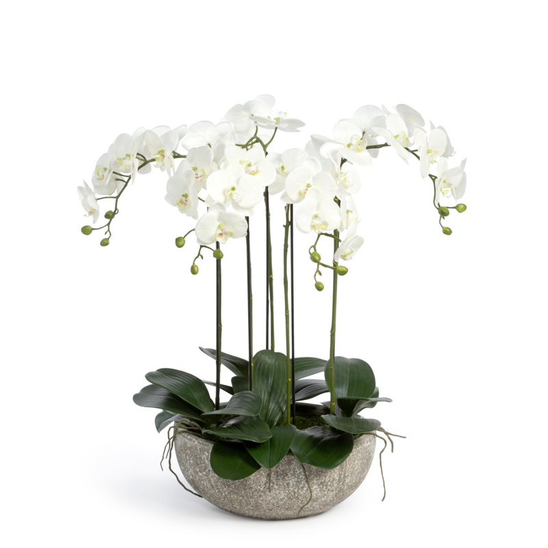 22.75'' Faux Plant in Concrete Pot