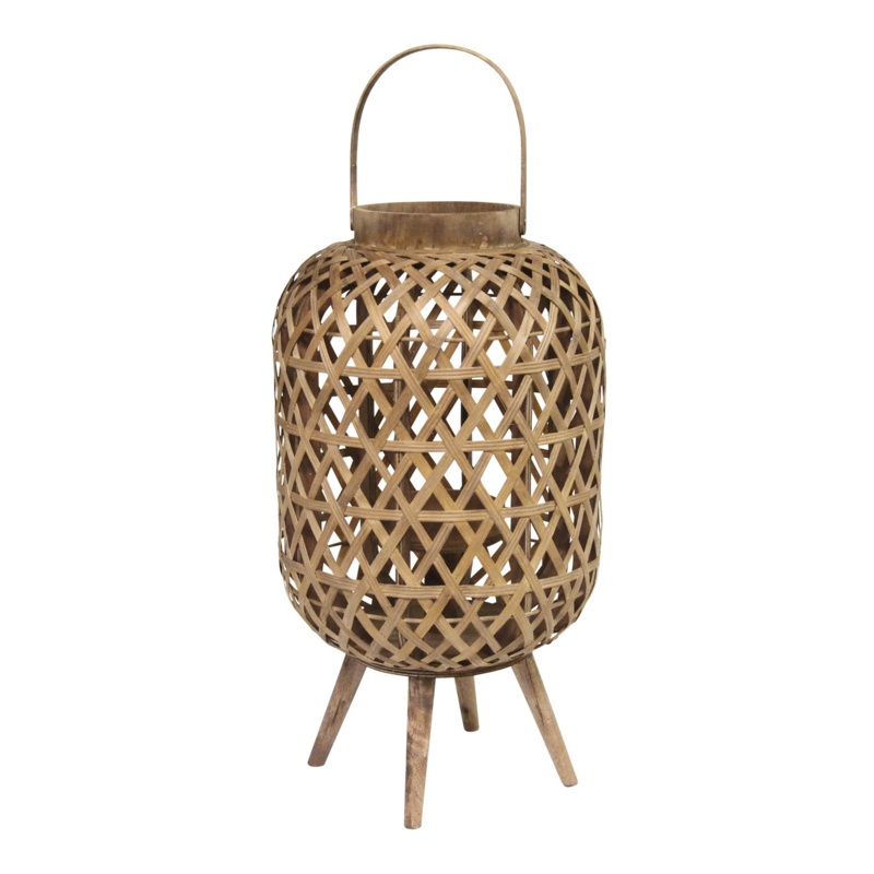 25.2'' H Wood Wall Lantern