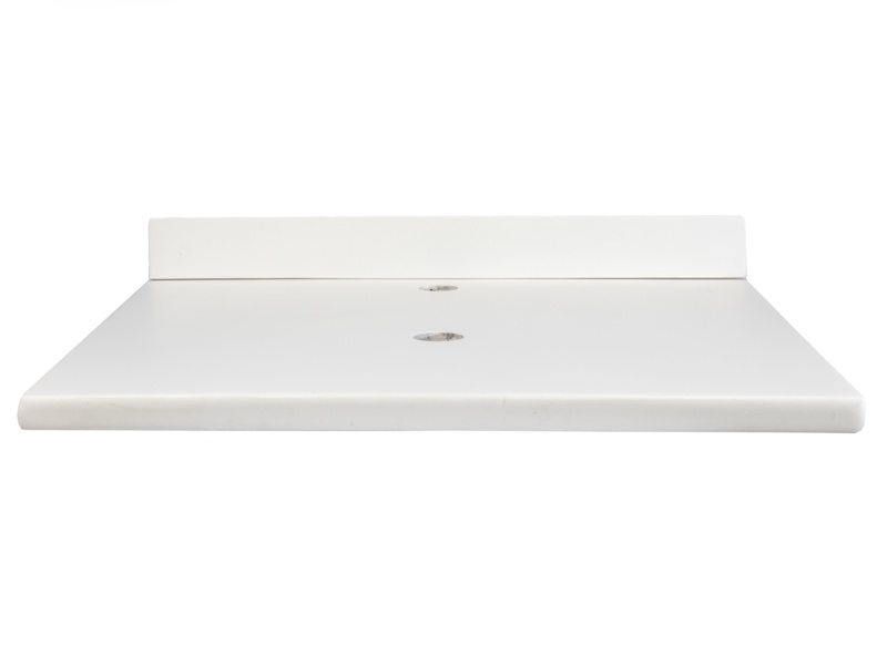 25'' Concrete Single Vanity Top with Sink and 1 Faucet Holes