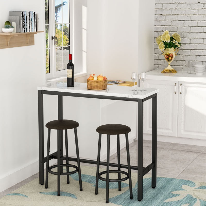 3 Piece Dining Bar Table Set