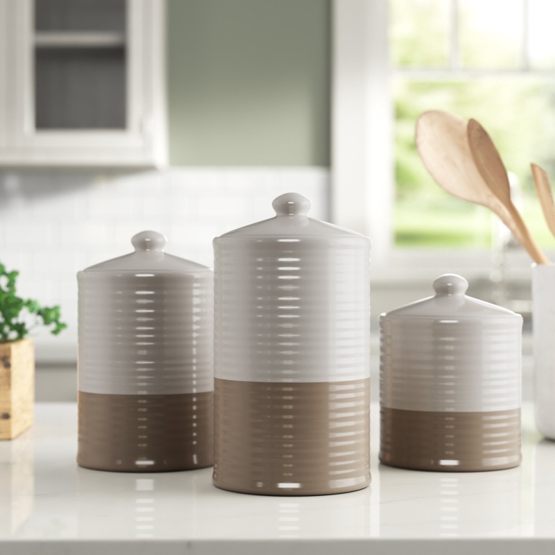 3 Piece Kitchen Canister Set