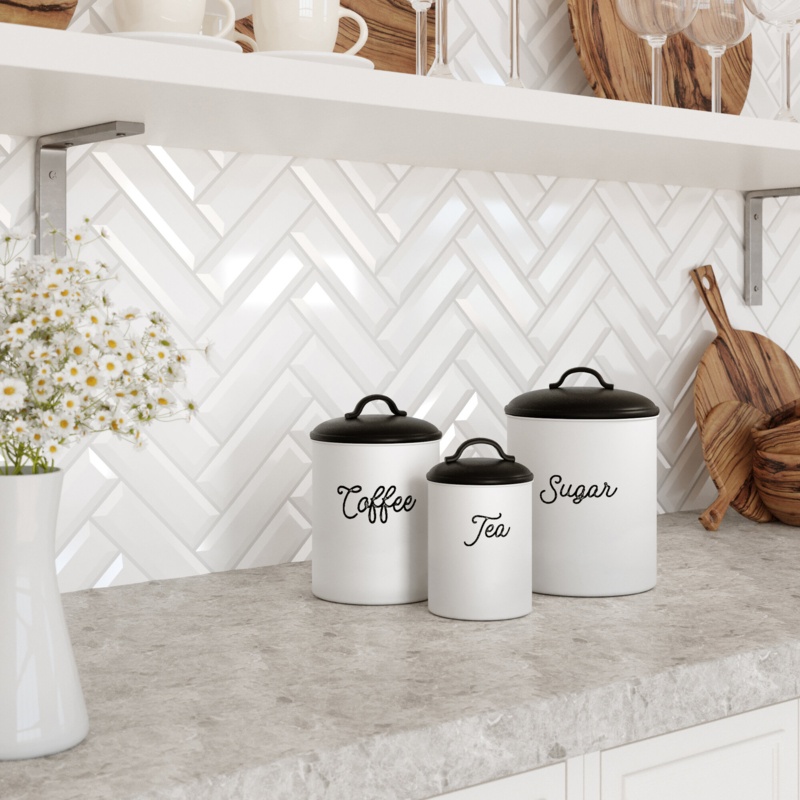 3 Piece Kitchen Canister Set