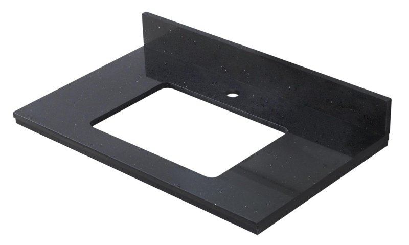 30.5'' Stone Single Vanity Top with Sink and 1 Faucet Holes