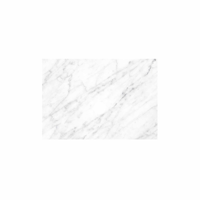 31" Single Bathroom Vanity Top in Carrara