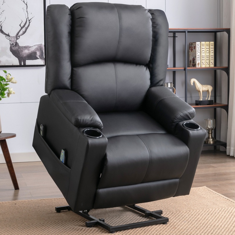 35.4'' Wide Power Lift Assist Recliner with Massager
