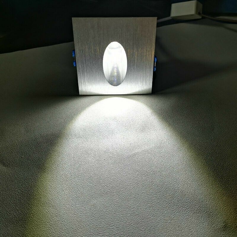 3w Led Wall Fixture Light Corner Lamp Step Lighting + Wiring Box Corridor Hotel