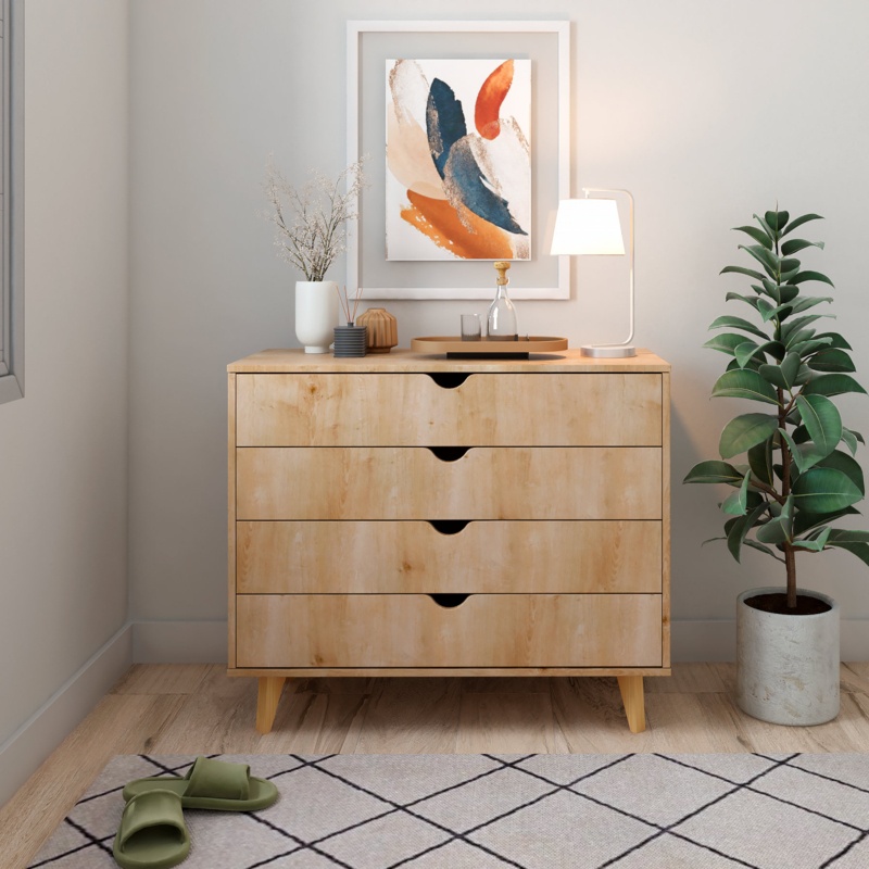 4 Drawer 35" W Standard Dresser/Chest