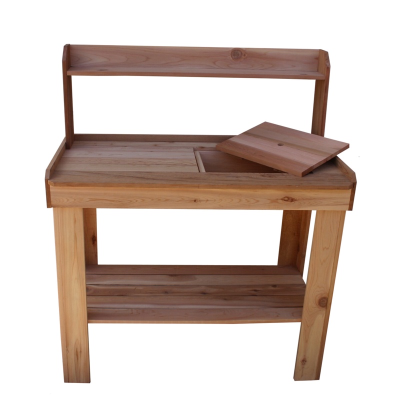 4 ft. W x 2 ft. D Cedar Potting Bench