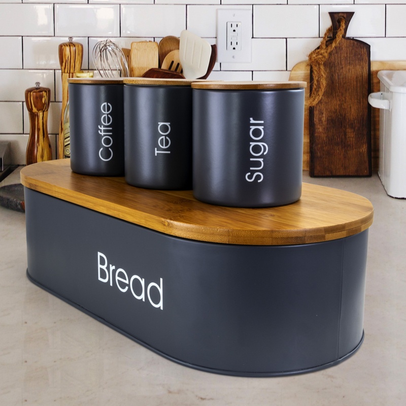 4 Piece Kitchen Canister Set