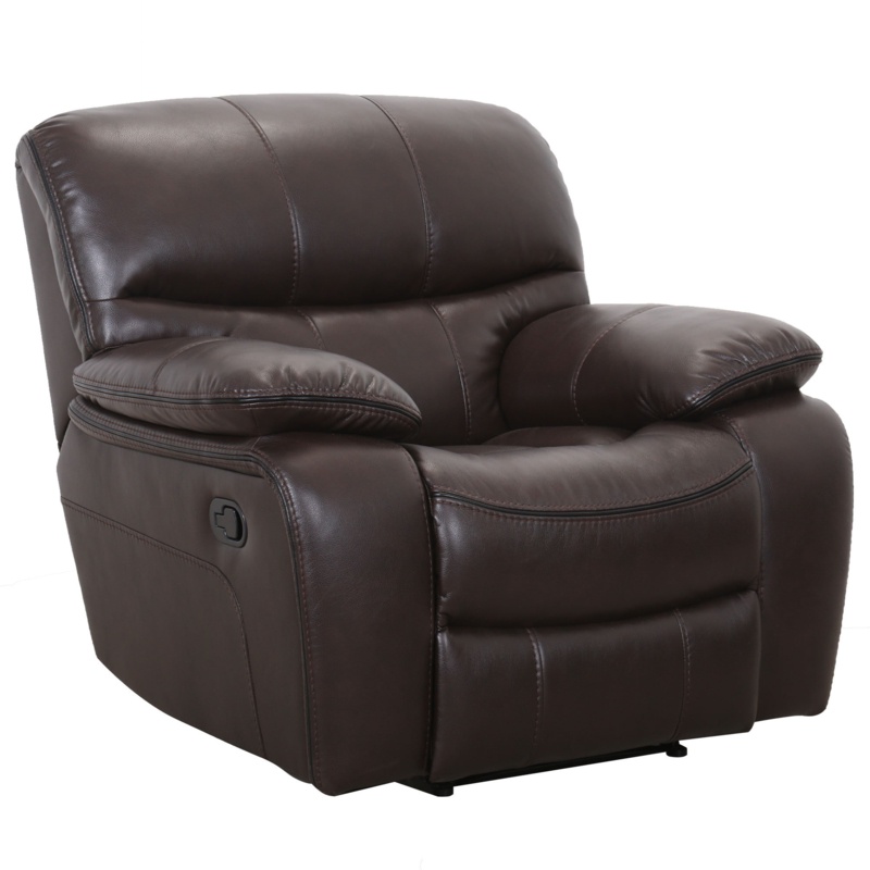 41.7'' Wide Vintage Super Wide Vegan Leather Manual Recliner