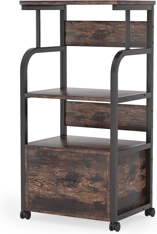 41.92'' H x 20.86'' W Printer Stand with Wheels